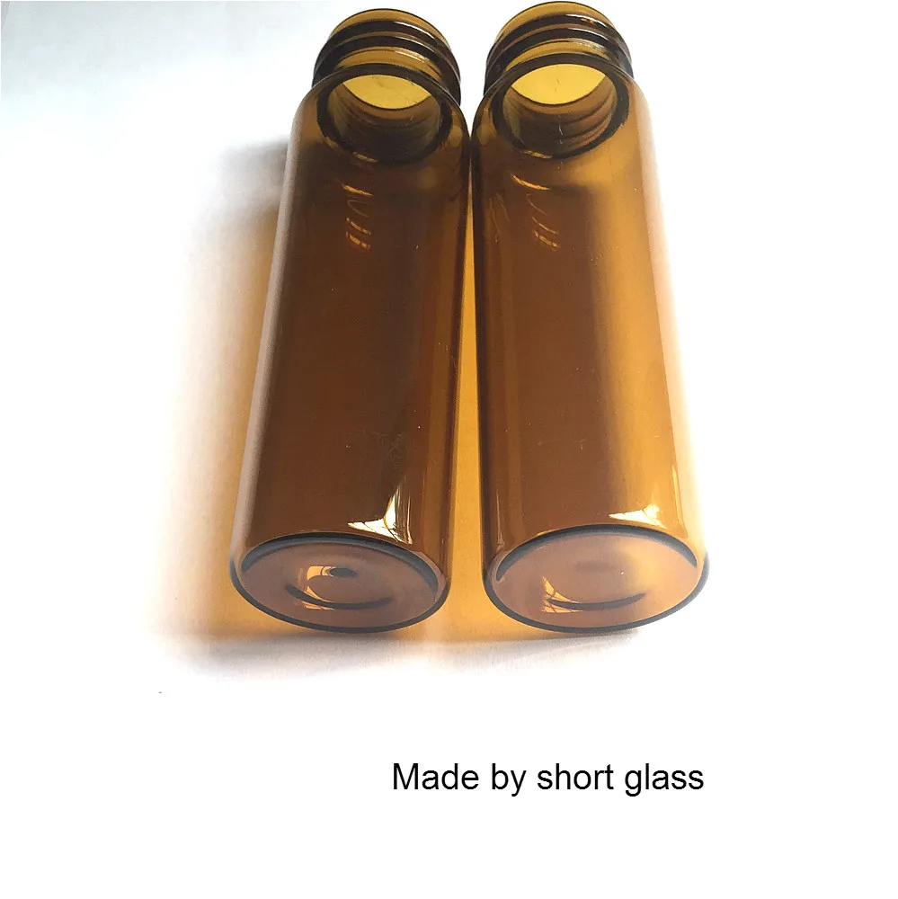 Коричневые хроматографические флаконы 4 мл с черной открытой Кепка плоским