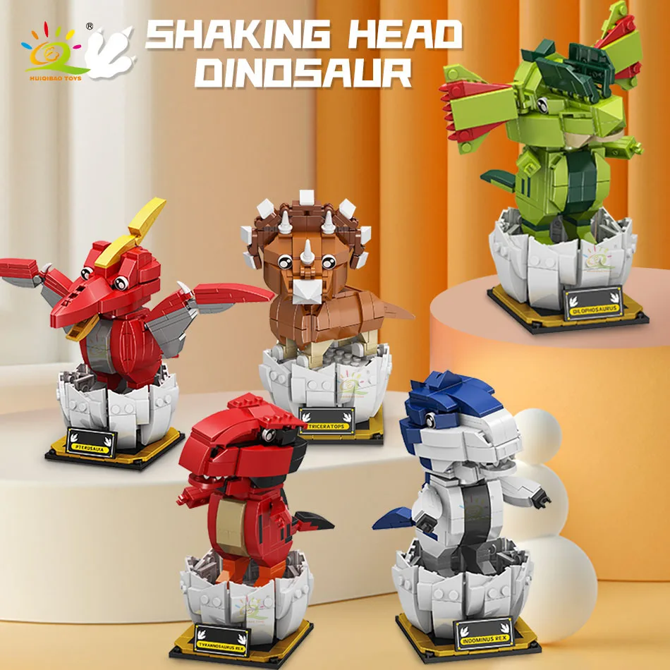 HUIQBAO Юрского периода тряски головой динозавра тираннозавра Рекс Модель