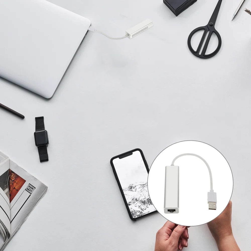 

1Pc Type Network Cable Docking Station Portable USB Muti-port Converter Dock