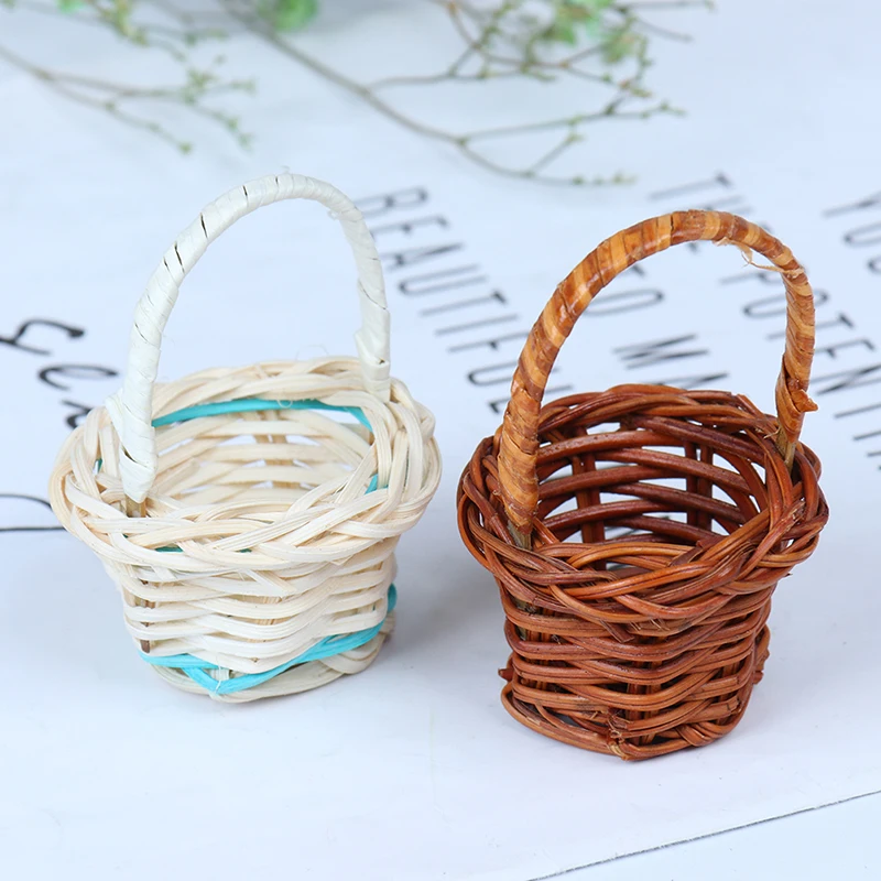 Мини ротанговое плетение хранилище корзина для фруктов ротанговая коробка
