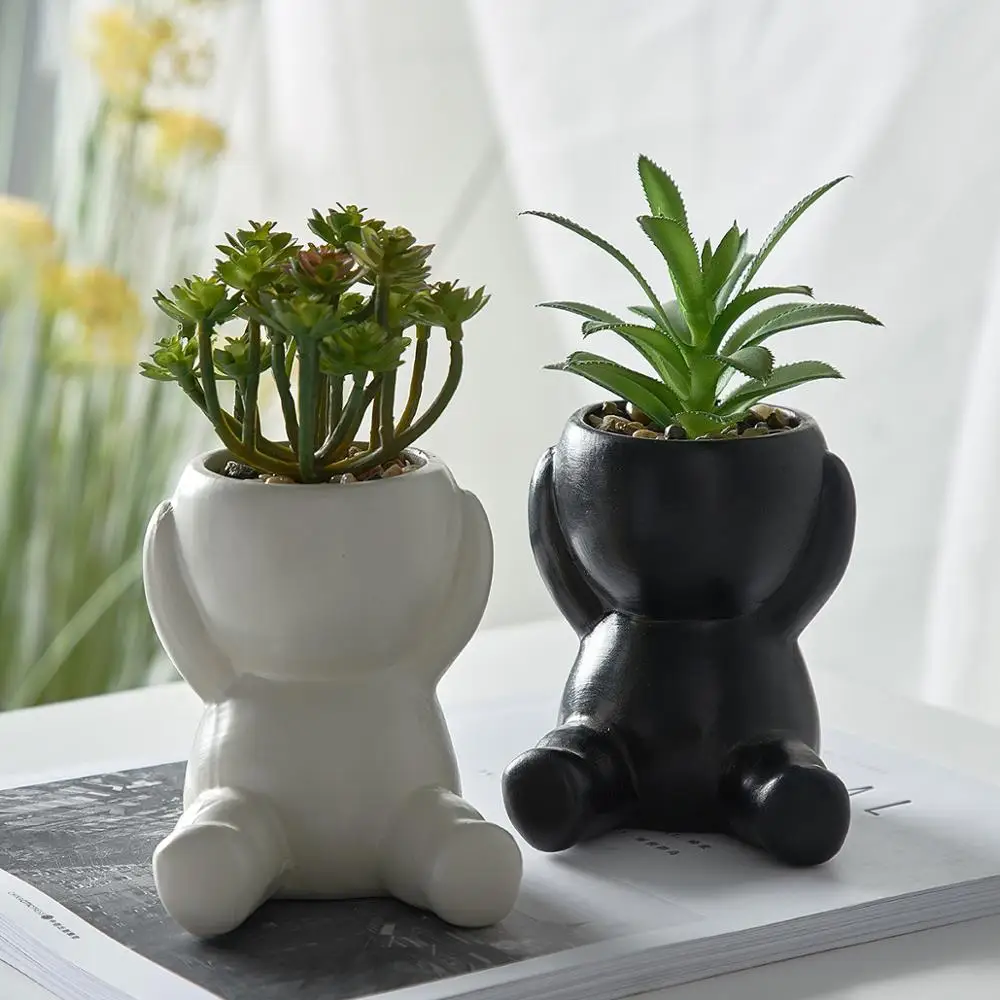 Скандинавский смоляный искусственный растительный горшок для оформления дома