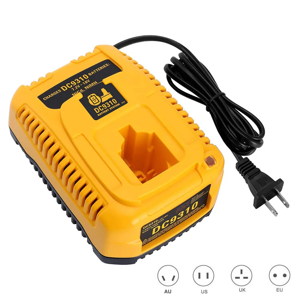 DC9310 Зарядное устройство 7,2 V-18 V батарея DEWALT Зарядное устройство для DEWALT никель-металл-гидридного Батарея DW9099 DE9057 DE9085 DE9037 DE9071 DE9072 DE9074
