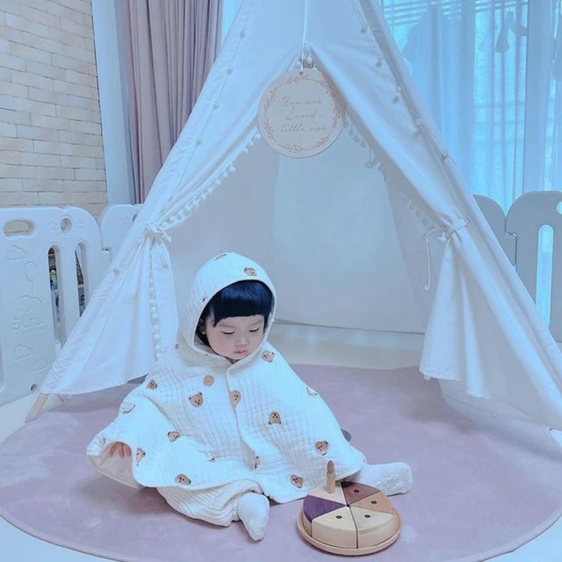 

Cute Cartoon Bear Play Mat for Children Baby Crawling Carpet Floor Rug Decor