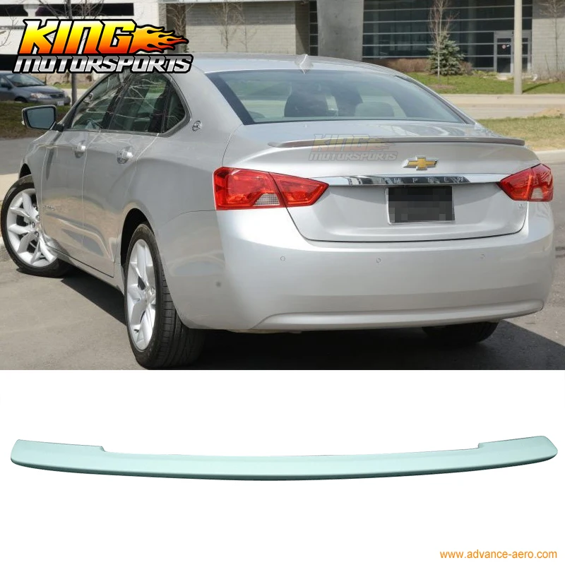 Подходит для 2014 Chevy Impala Flush Mount Primer неокрашенный багажник спойлер крыльев губ|lips