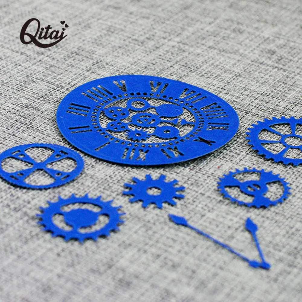 Набор часов с зубчатой передачей QITAI 8 шт Металлические Стальные выбивающие