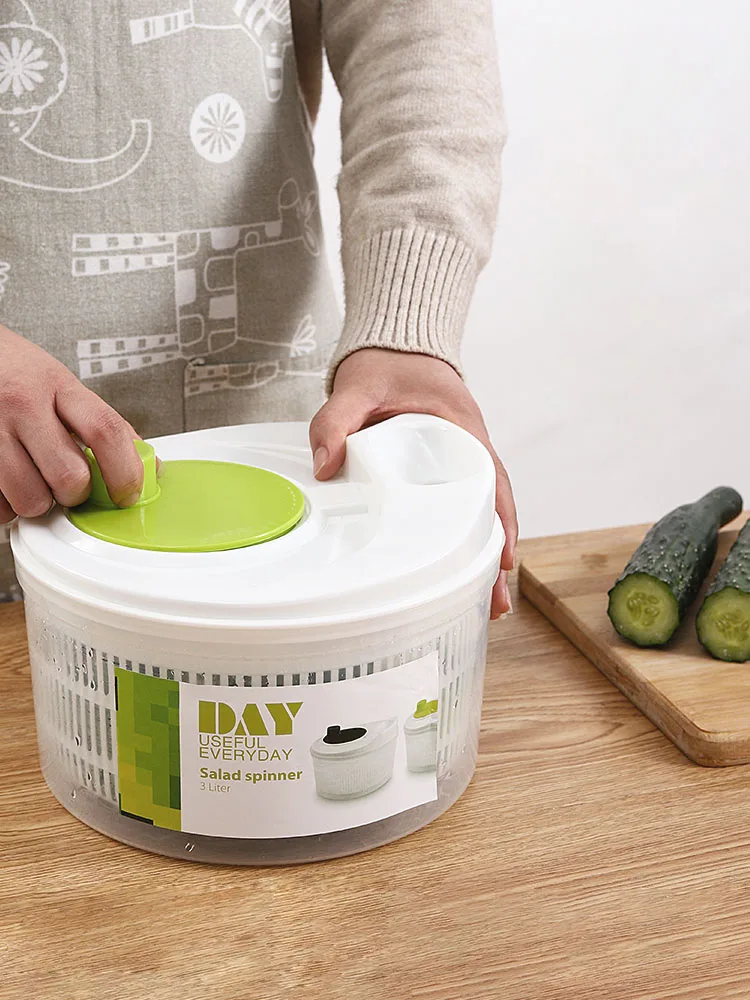 

Large Capacity Fruit Vegetable Dehydrator Dryer Salad Spinner Dehydration Basket Fruit Mixer Manual Home Kitchen Accessories