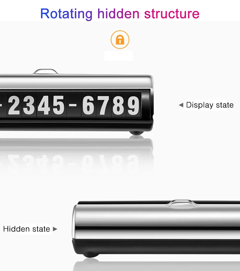 Карта для парковки автомобиля светящийся номерной знак телефона наклейки