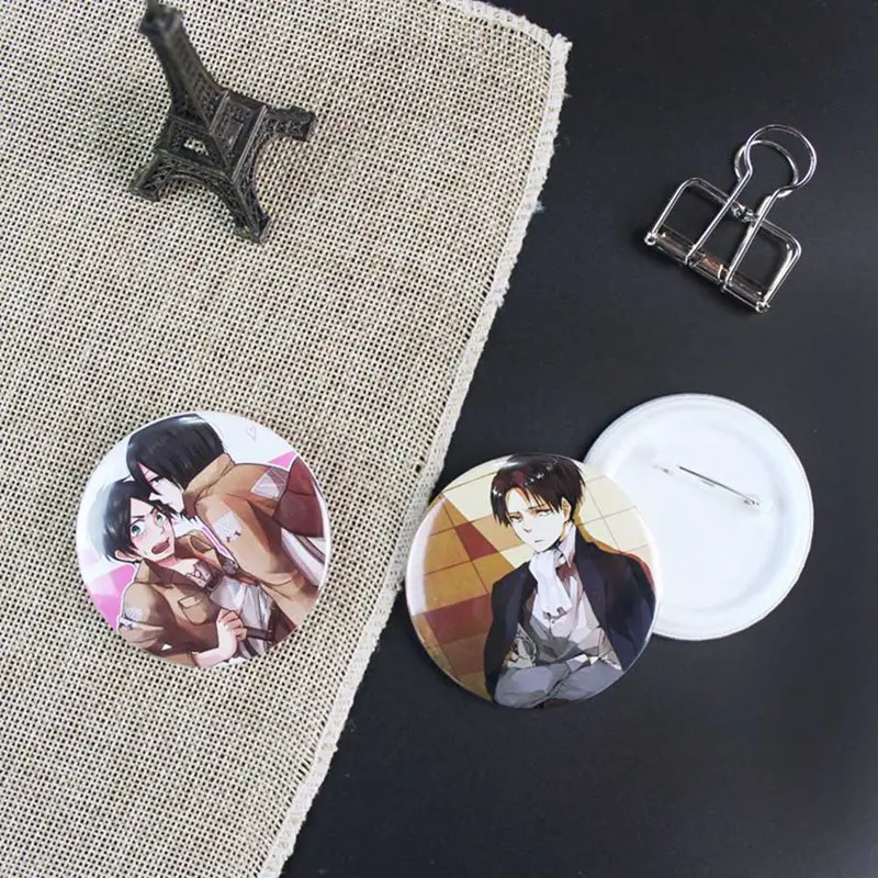 Горячая аниме атака на Титанов значок косплея мультфильм Эрен брошь заколки