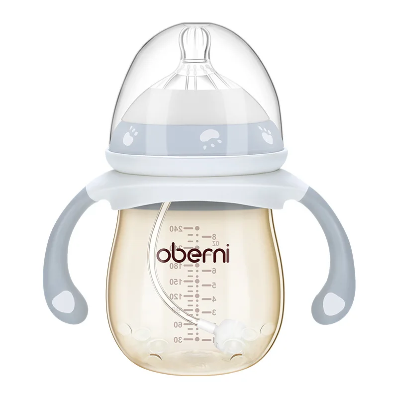 Бутылочка для кормления младенцев PPSU с ультрашироким уровнем 300 мл защита от