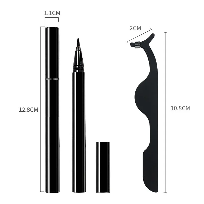 

Reusable Self Adhesive Magic Eyeliner Eyelash Fake Lashes Wholesale Cosmetics Makeup Eye Natural Presser Private Label Paper Box