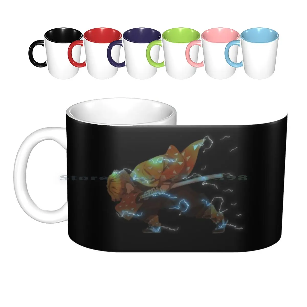 

Ceramic Mugs Coffee Cups Milk Tea Mug Kimetsu No Yaiba Demon Anime Manga Tanjirou Nezuko Creative Trending Vintage Gift Bottle