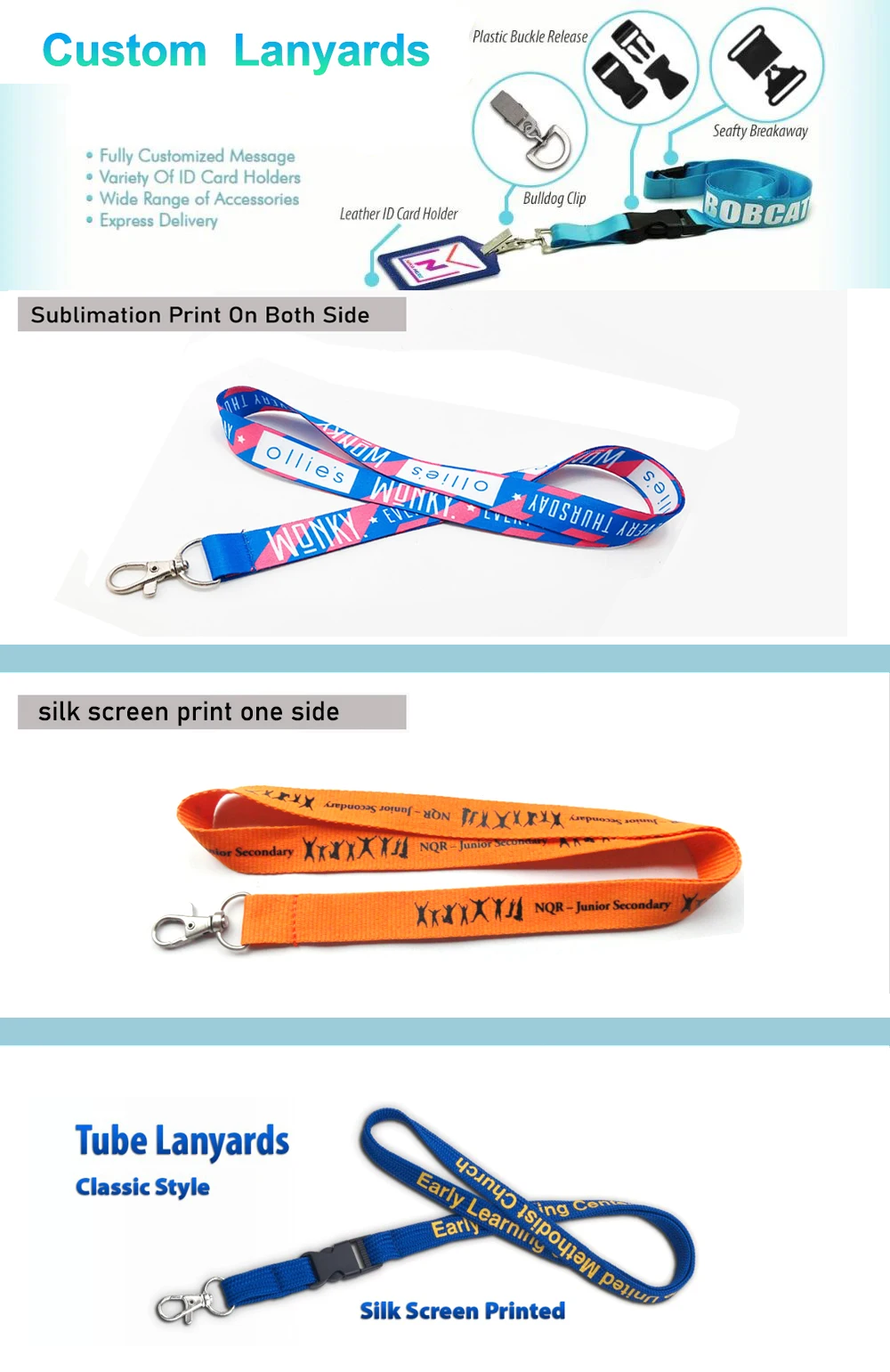 DIY Lanyards Custom Green Lanyard Logo Content Sublimation Print Both Side Heat Transfer With Metal Swivel Hook 100pcs | Мобильные