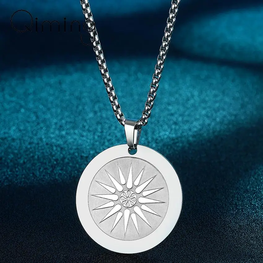 Минималистичное ожерелье с гравировкой звезды ювелирные изделия из нержавеющей