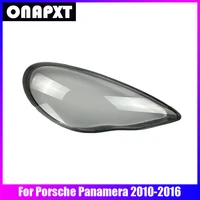 front headlight cover for porsche panamera 2010 2016 car lens glass transparent lampshade bright head light caps lamp shell