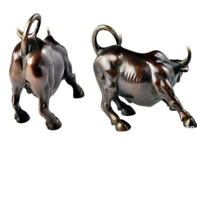 Большая настенная уличная бронзовая свирепого быка OX Статуя/13 см */5 12 дюйма | Дом и