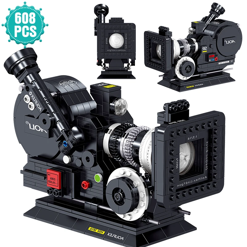 

High-tech Ideas Video Camera Building Blocks Retro Camera Bricks Educational DIY Set Toys Birthday Gift For Children