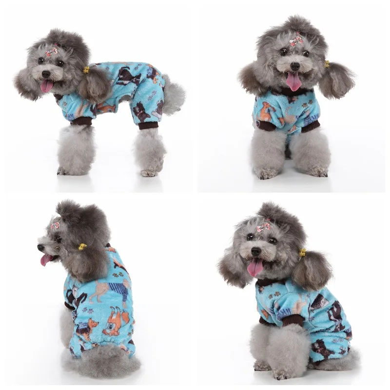 Удобные пижамы для домашних животных маленьких средних собак одежда питомцев