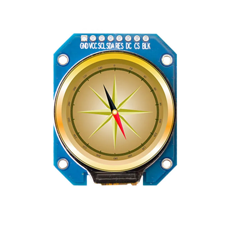 Circle Colorful Module IPS 1.28 inch 8PIN SPI TFT LCD Color Round Screen with Adapter Board GC9A01 400 Brightness 240(RGB)*240 | Компьютеры