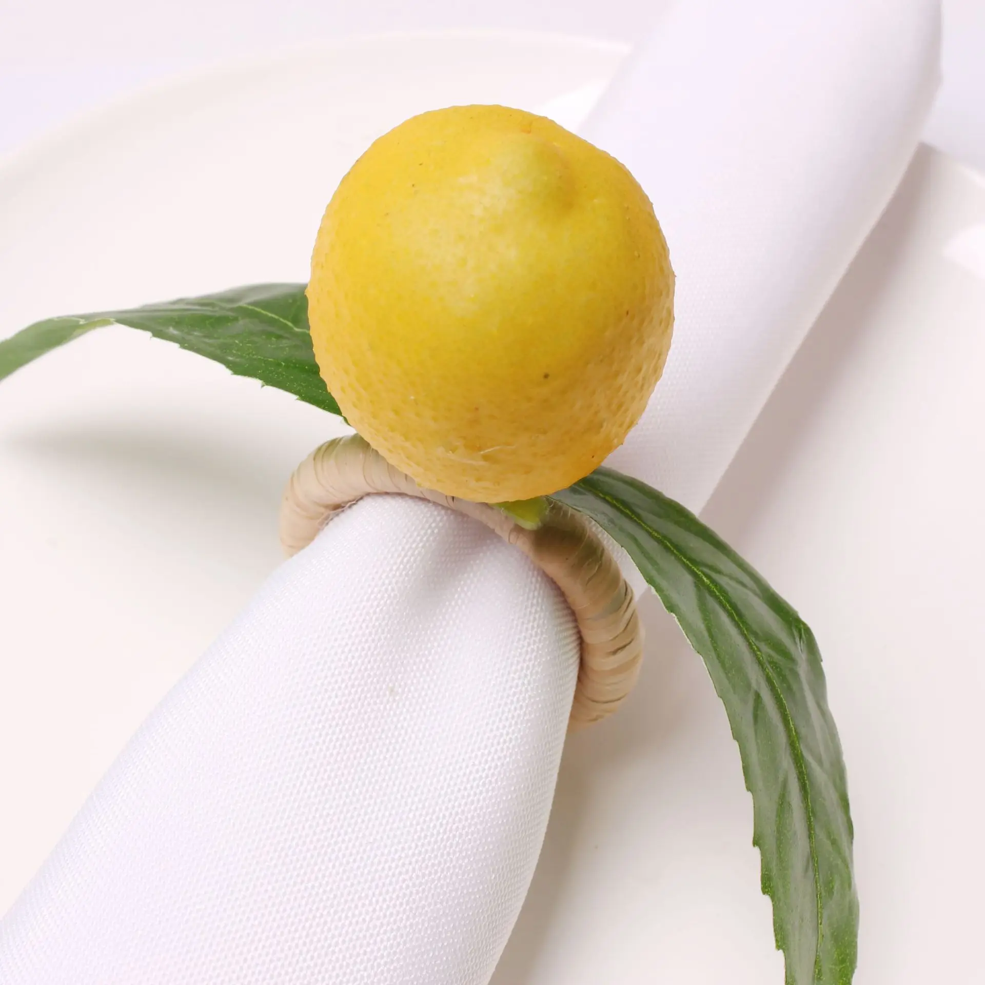 

New simulation lemon napkin ring fresh and modern fashion plant napkin ring