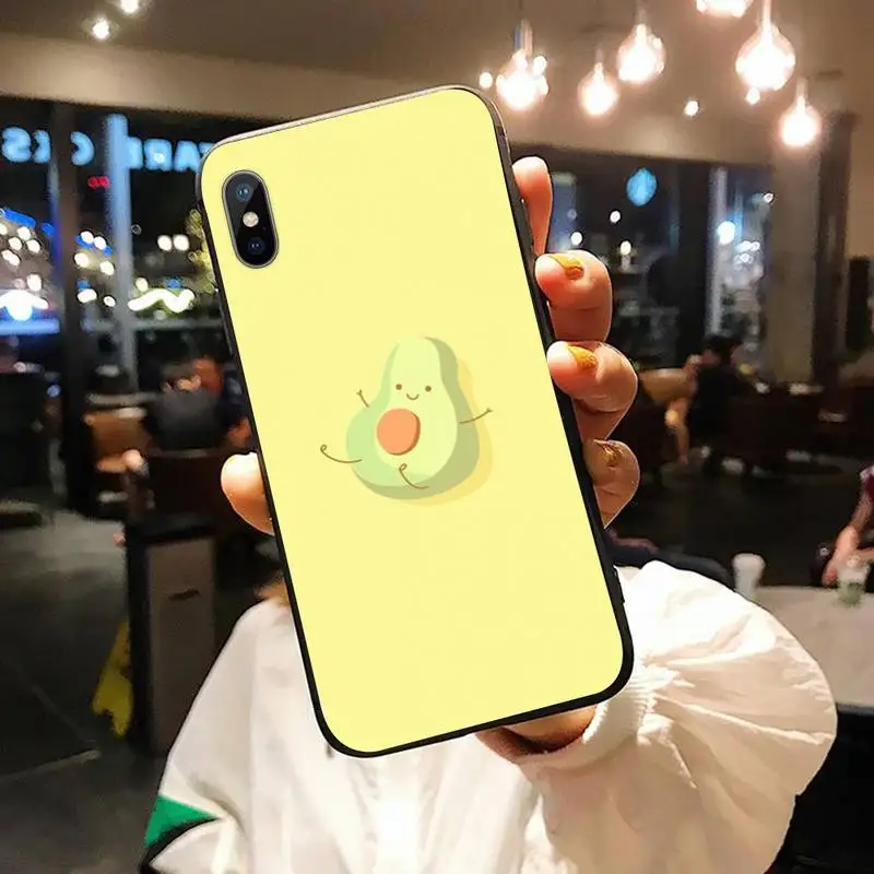 

Cute Salad Fruit Avocado Cartoons Phone Case for iPhone 11 12 pro XS MAX 8 7 6 6S Plus X 5S SE 2020 XR