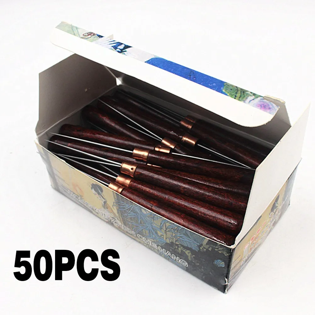 

Accessories 50pcs Straight Awl Piercing Tool Durable Eyelets Hand Tools