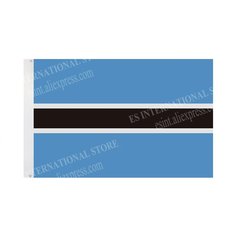 Флаг Ботсваны Национальный полиэфирный баннер летающий 90*150 см 3*5 футов флаг по