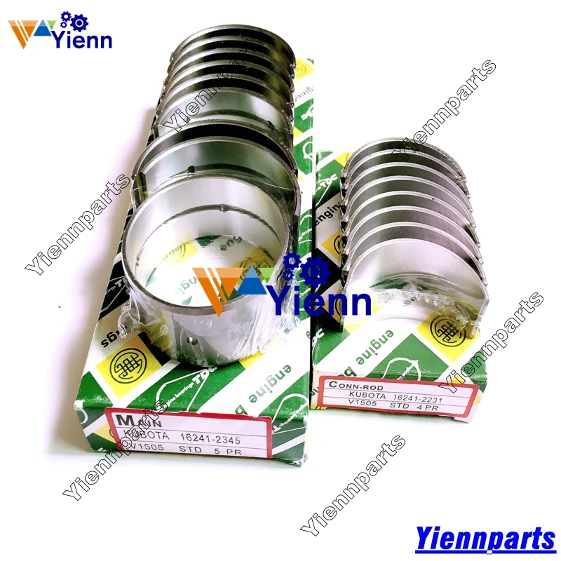 Для Kubota V1505 главный подшипник коленчатого вала 16241-2347/8/90 и шатуна 16241-22310 для детали