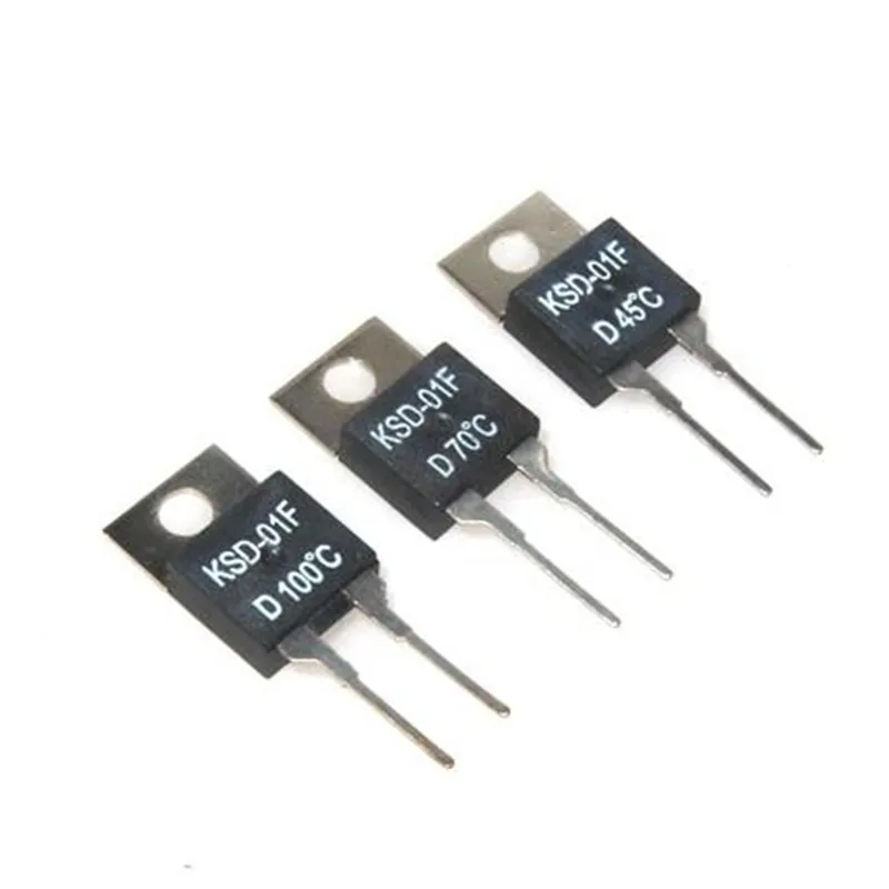 

5 шт KSD-01F 40 45 50 55 60 65 70 80 85 градусов термостат с нормально замкнутым контактом переключатель контроля температуры