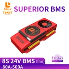 Вентилятор 8S BMS 80A 100A 150A 200A 250A LiFeO4 литиевая батарея 18650 зарядное устройство солнечная панель баланс для дрели двигателя 24 В инвертор