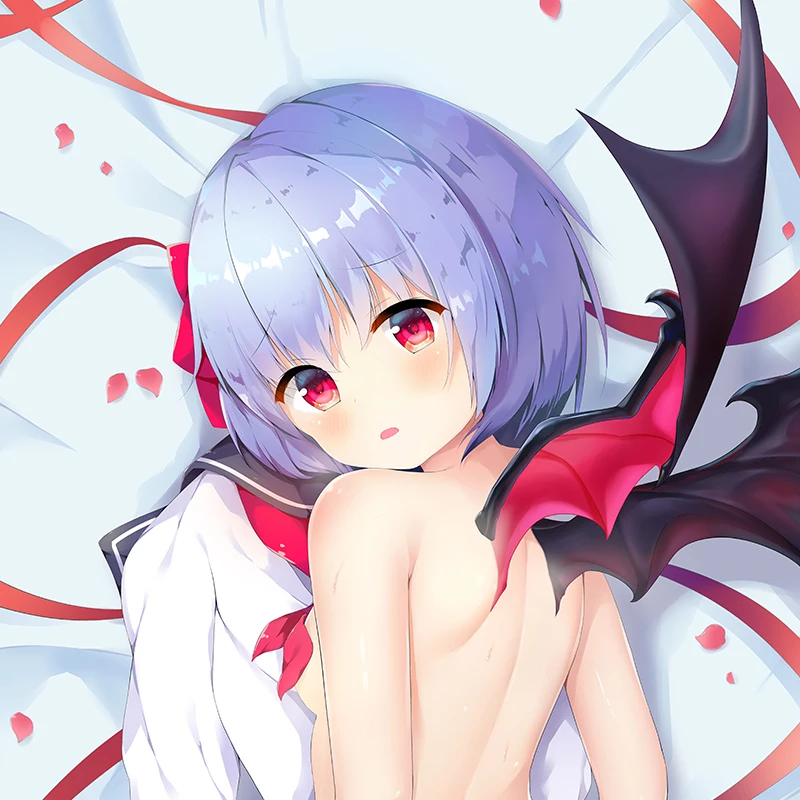 Cirno's Store-funda de almohada Original touhou Project sexy loli girl, funda de almohada corporal JK remilia scarlet Dakimakura-4