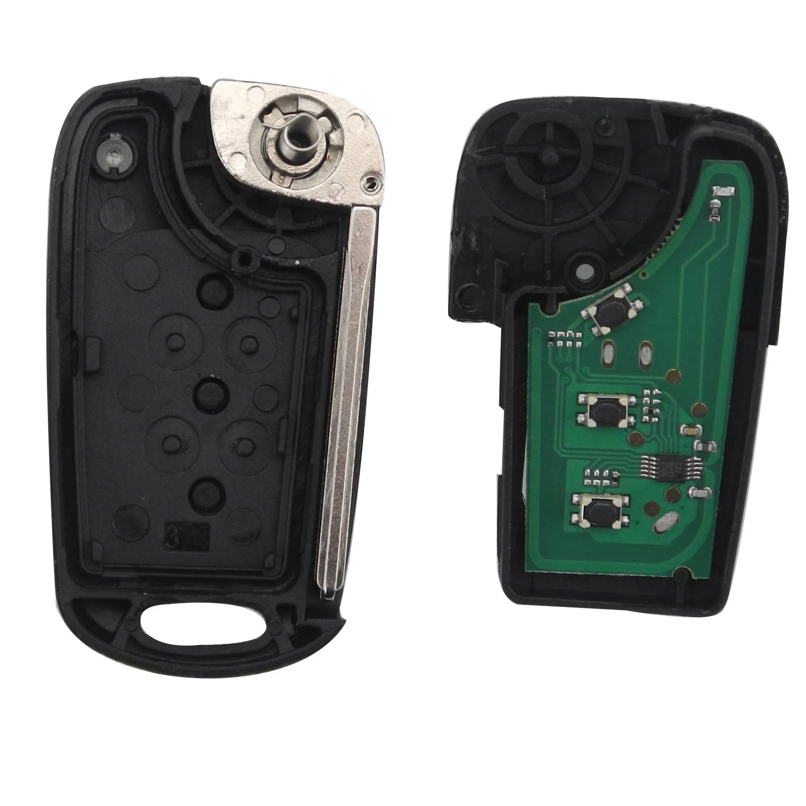 3 Кнопка Флип автомобиля дистанционного Полный ключ 433MHZ ID46 чип для Kia Rio Picanto Ceed Cerato