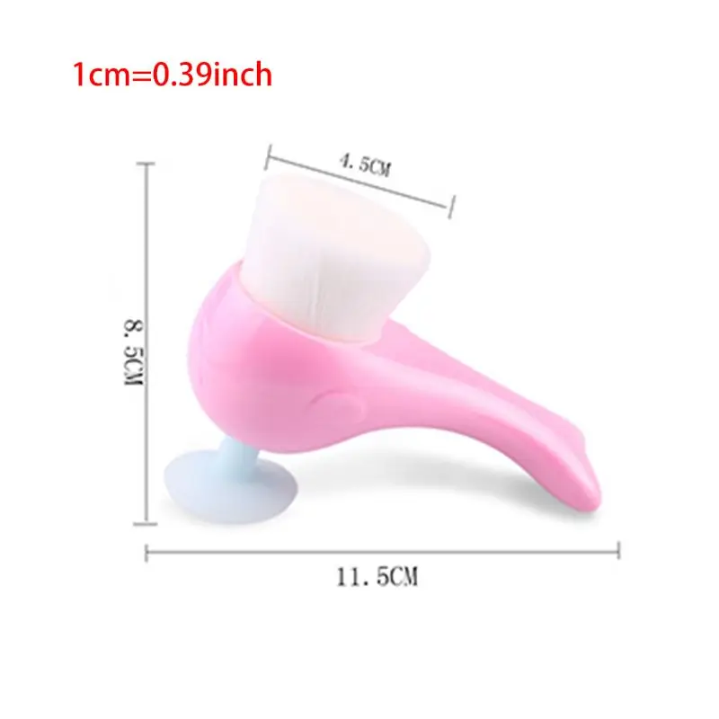 Милая Водонепроницаемая ручная Очищающая щетка в форме Кита с присоской мягкий