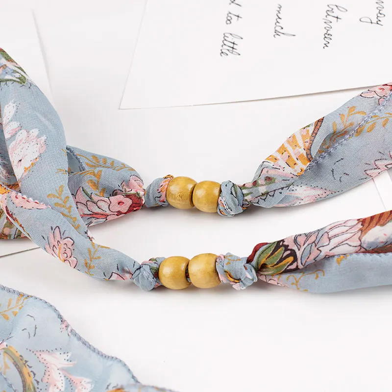 Модный женский шарф пояс корейский Узкий Шелковый красивое платье в этническом