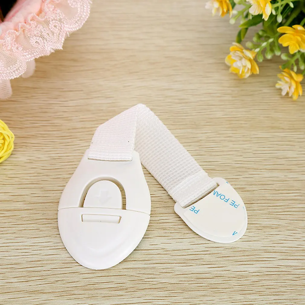 

5pcs Hot High Quality Flexible And Adjustable Children Safety Protection Drawer Pair Unlock Strap And Lock System Security Lock