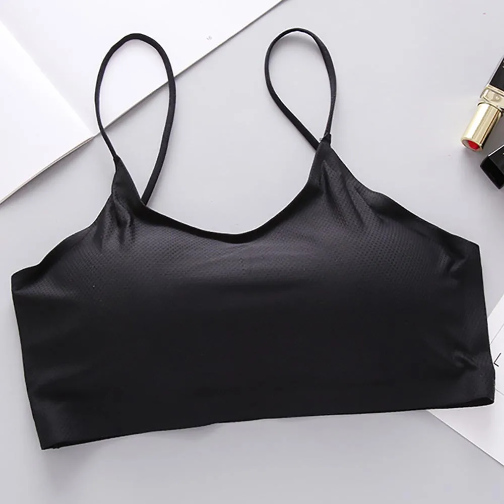 

Sexy Bra Crop Top Bustier Camisole Female Tanks Women Sexy Bra Top Vest Breathable Chest Pad Wearing Sports Underwear