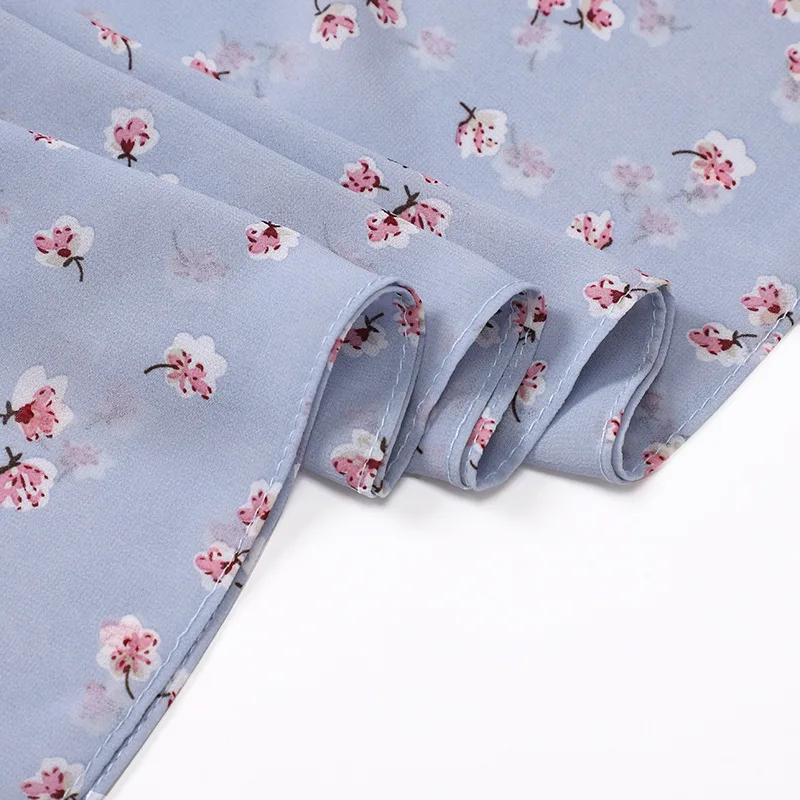 

70*175CM 2021 New Style Pearl Chiffon Printing Malay and Indonesian Ladies Fashion Bag Head Scarf Head Scarf Headwraps for Women