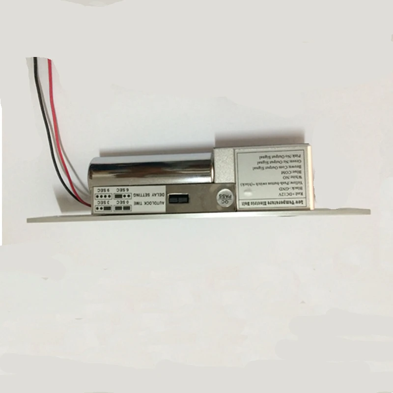 Врезной замок Электрический с низкой температурой 12 В 2 провода регулировка