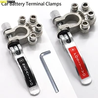 1 pair quick release disconnector car battery terminals clamps positive negative caravan boat motorcycle car styling connector