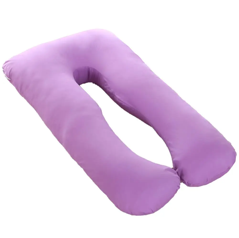 Cotton purple Полная подушка для тела для беременных боковое спальное место u-образная полная хлопковая Подушка для беременных женщин постельное белье Длинные спальные подушки для беременных - Цвет: Cotton purple