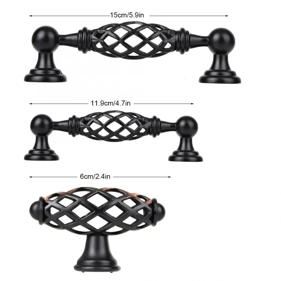 Винтажный стиль клетка для птиц ручка шкафа Ручка выдвижная двери|Ручки шкафа| |