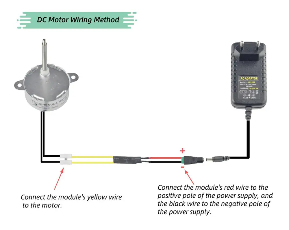 CHANCS TYC-50 синхронный двигатель работающего на постоянном токе 12 В в 5-6 обороты