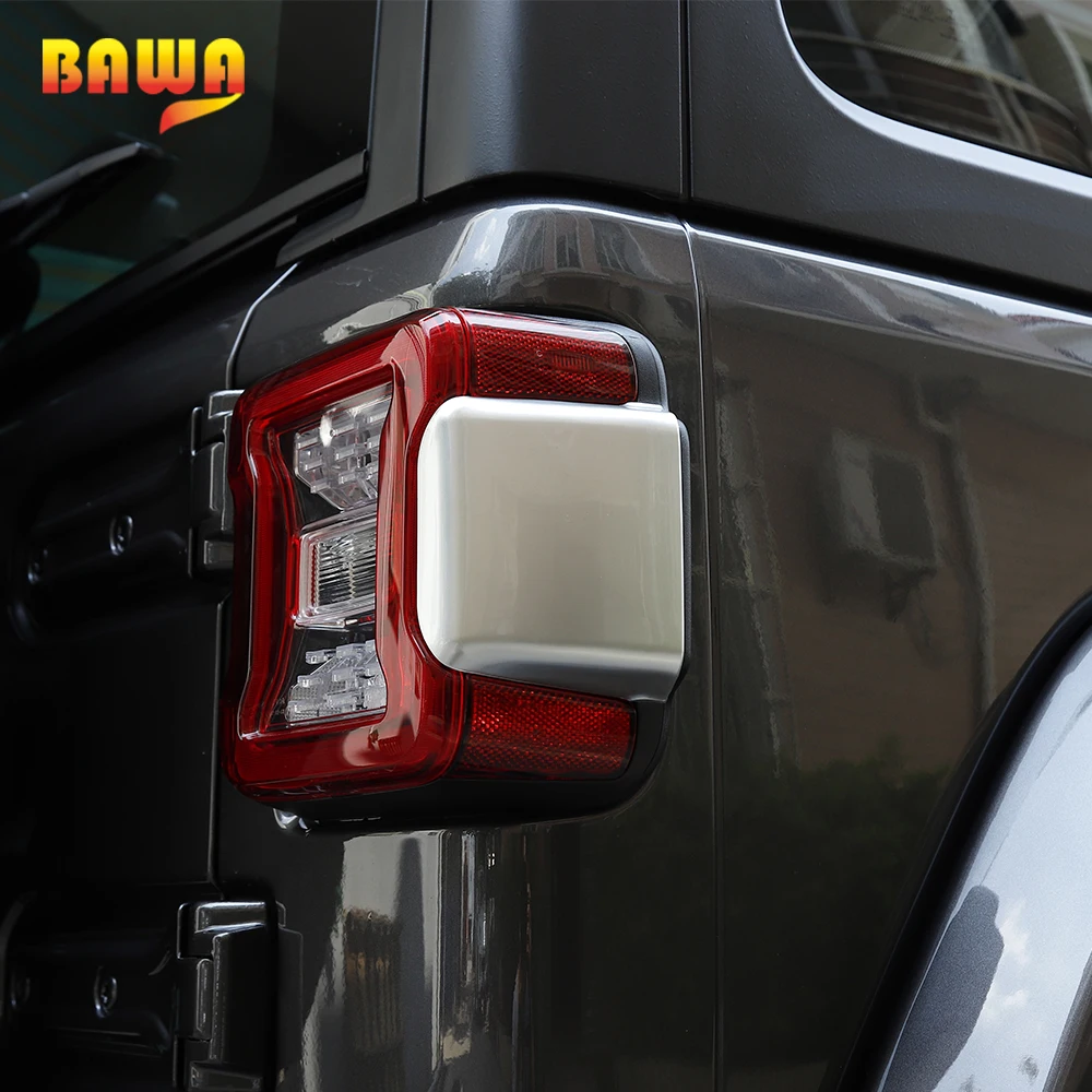 

BAWA Car Stickers for Jeep Wrangler JL 2018+ 3D Car Rear Light Decoration Cover Exterior Accessories for Jeep Wrangler JL 2018