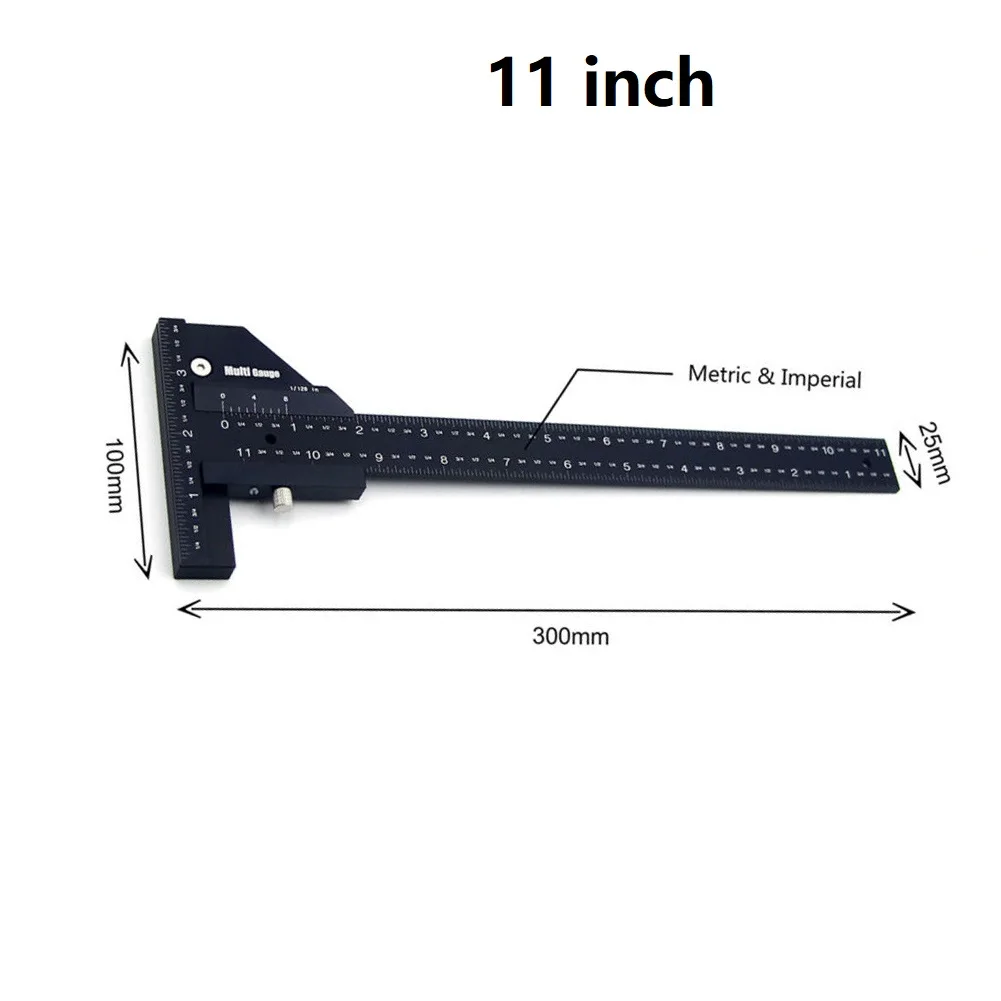 

Marking Ruler Ruler 300mm Gauge Anodized Aluminum Positioning Anti-rust