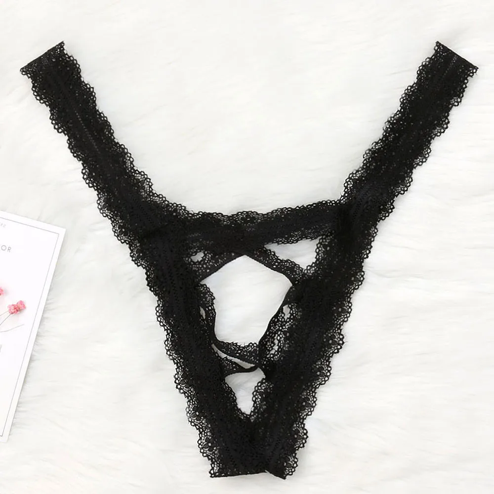 

Трусики-стринги женские кружевные с заниженной талией, A50