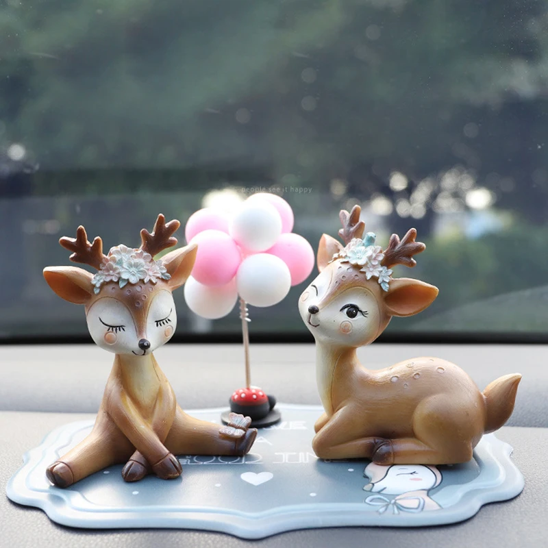 

Car Interior Supplies Cartoon Fawn Car Decoration Cake Decoration Resin Small Ornaments Energetic and Cute B88