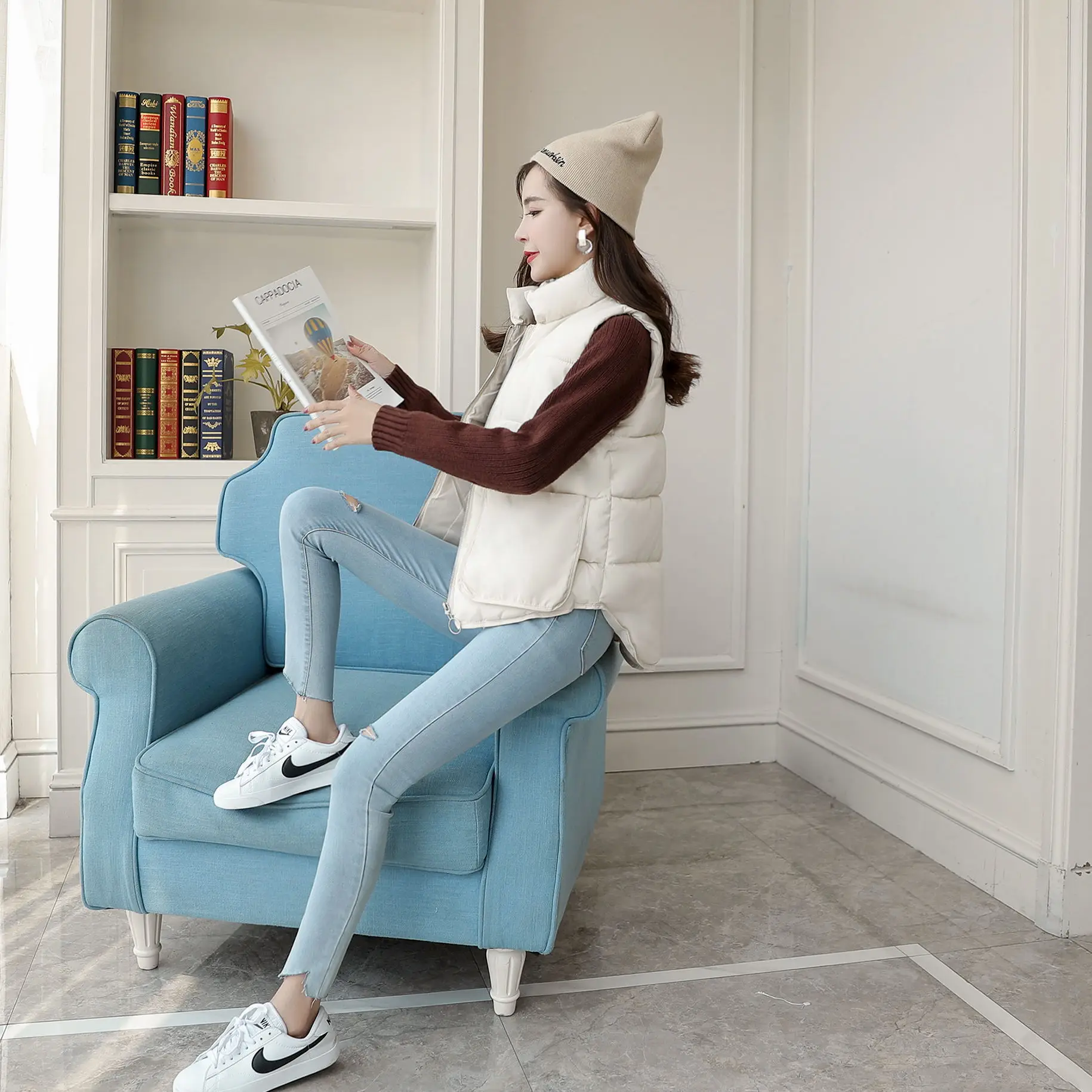 Дешевая оптовая продажа 2019 Новинка Осень Зима Лидер продаж Женская модная