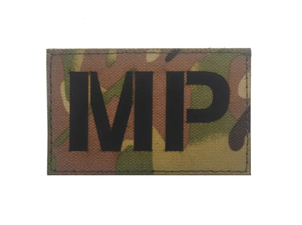 MP IR 8 x 5cm Команда уплотнения инфракрасный ИК-патч темно-синие уплотнения SWAT обратный патчи Мультикам военный боевой дух CP камуфляж отражающая вставка нагрудный знак крючок/петля - Цвет: MP IR 8 x 5cm