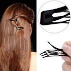 10 шт. Double-сцепление Bb Заколки для волос металла оснастки заколки для волос Инструменты для укладки волос для Для женщин нарисованной длинноволосой девочкой, боковые зажимы Нескользящая повязка на голову