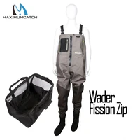maximumcatch outdoor stocking foot light weight breathable fly fishing wader waterproof wading pants with bag