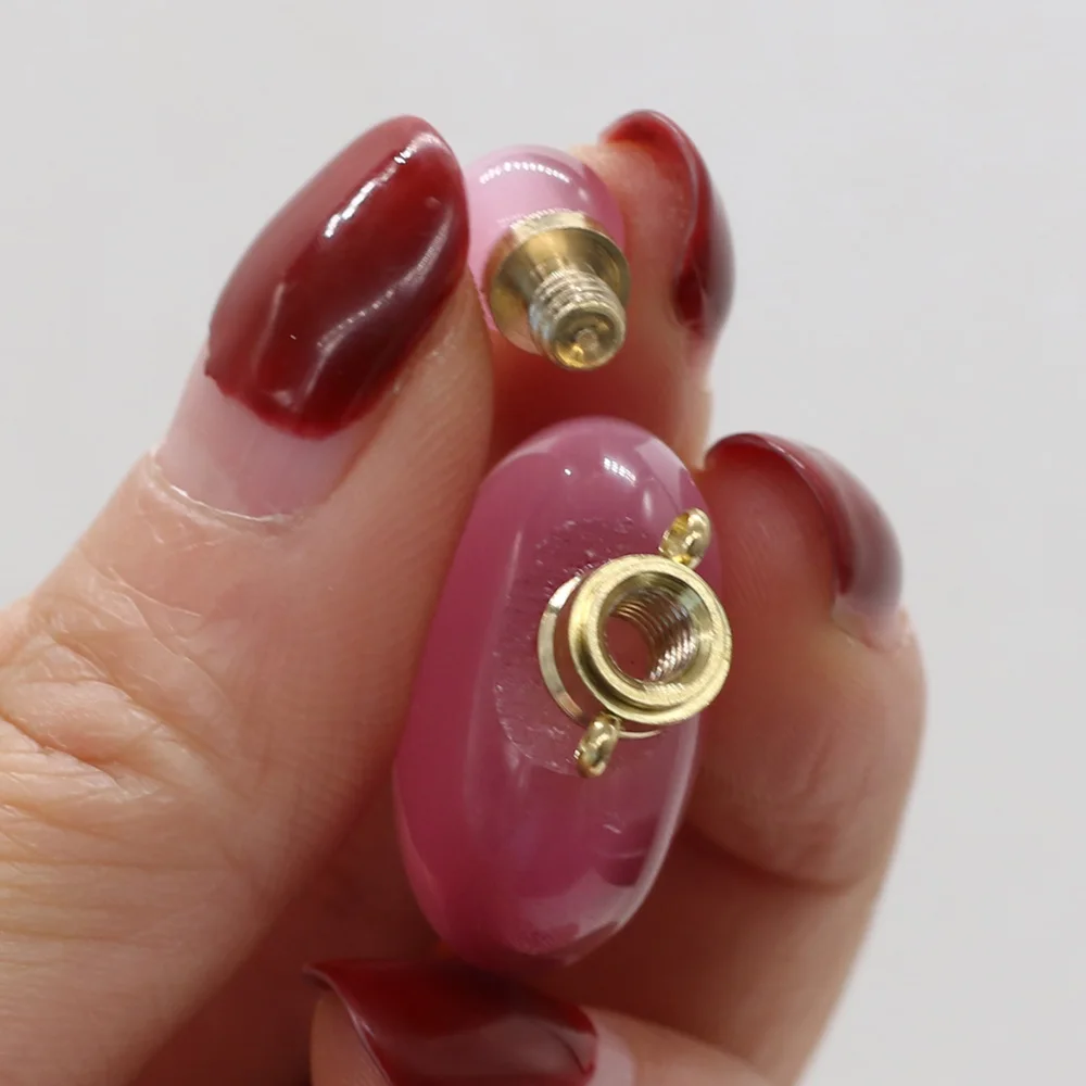 

Natural Stone Perfume Bottle Pendant Exquisite Round Semi-Precious For Jewelry Making Charms DIY Necklace Accessory